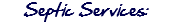 Septic Services: